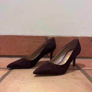 Sam Edelman Chocolate Brown Suede Heels